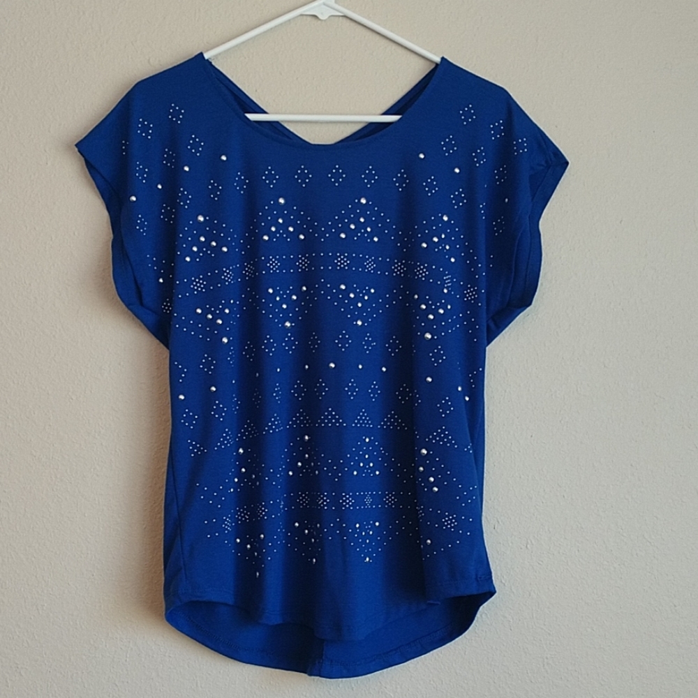 Cap Sleeve Cross Back Top